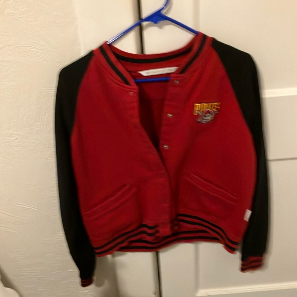 Pittsburgh Pirates Antigua Red and Black Women's Jacket